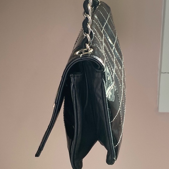 *RARE* Black SquareStitch Patent Leather Chanel - Picture 4 of 8
